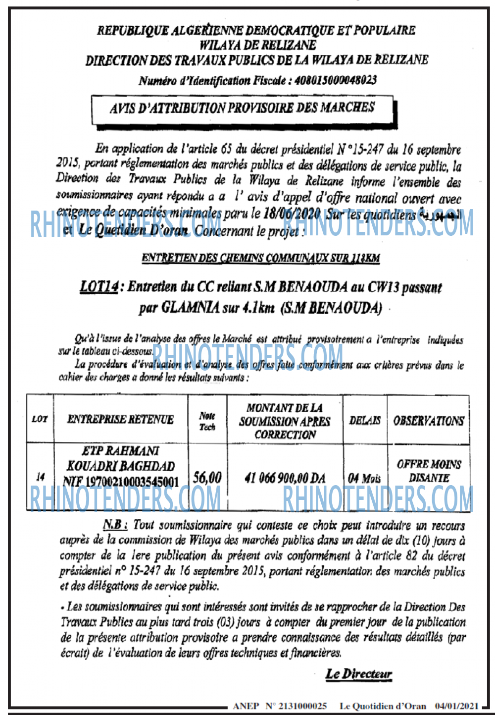 Le Quotidien d'Oran