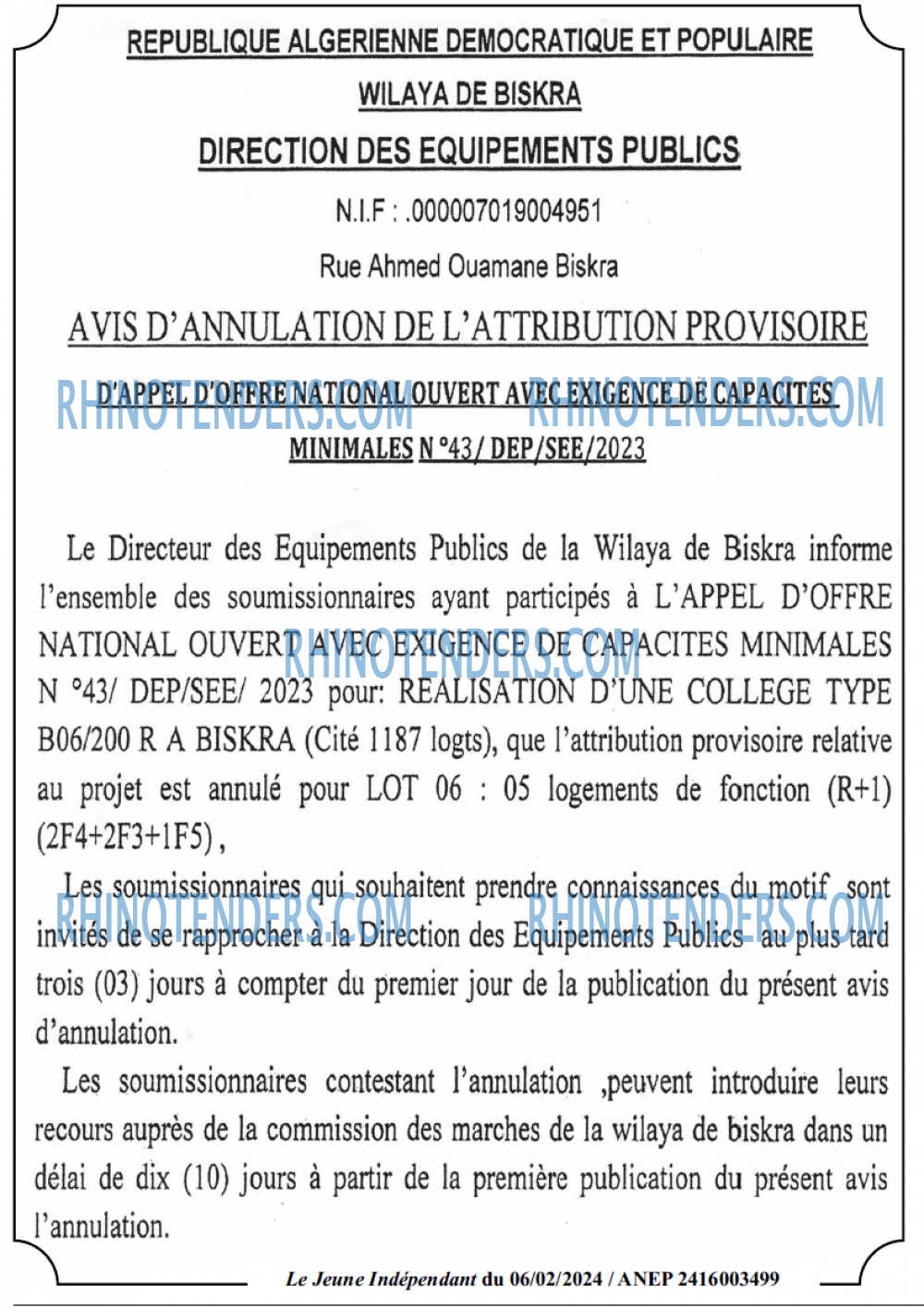 Le jeune indépendant