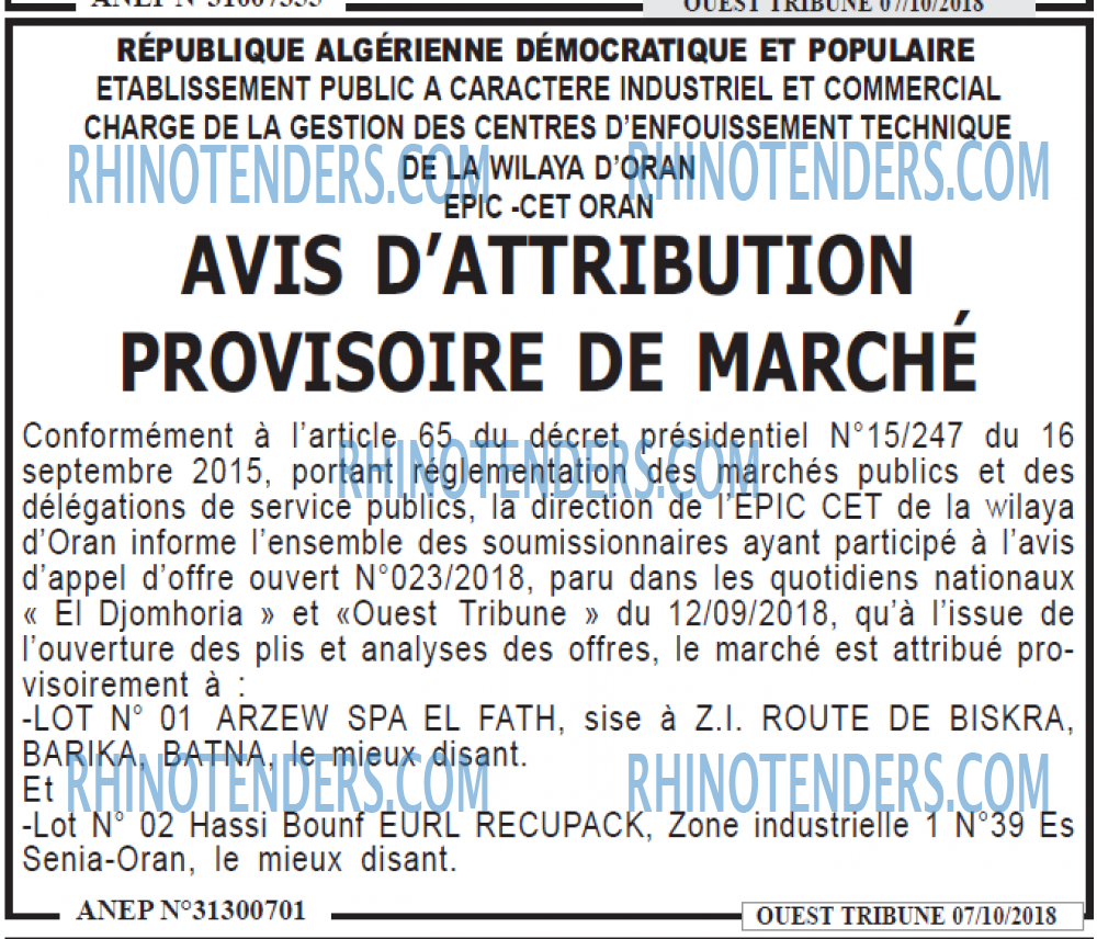 ouest TRIBUNE