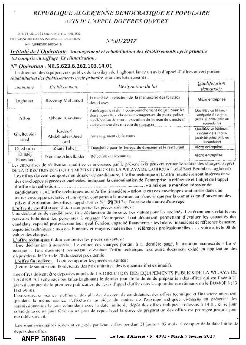 Le Jour d'Algérie