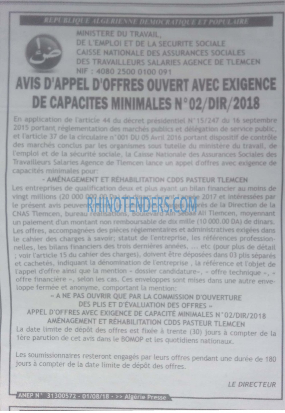ALGERIE PRESSE