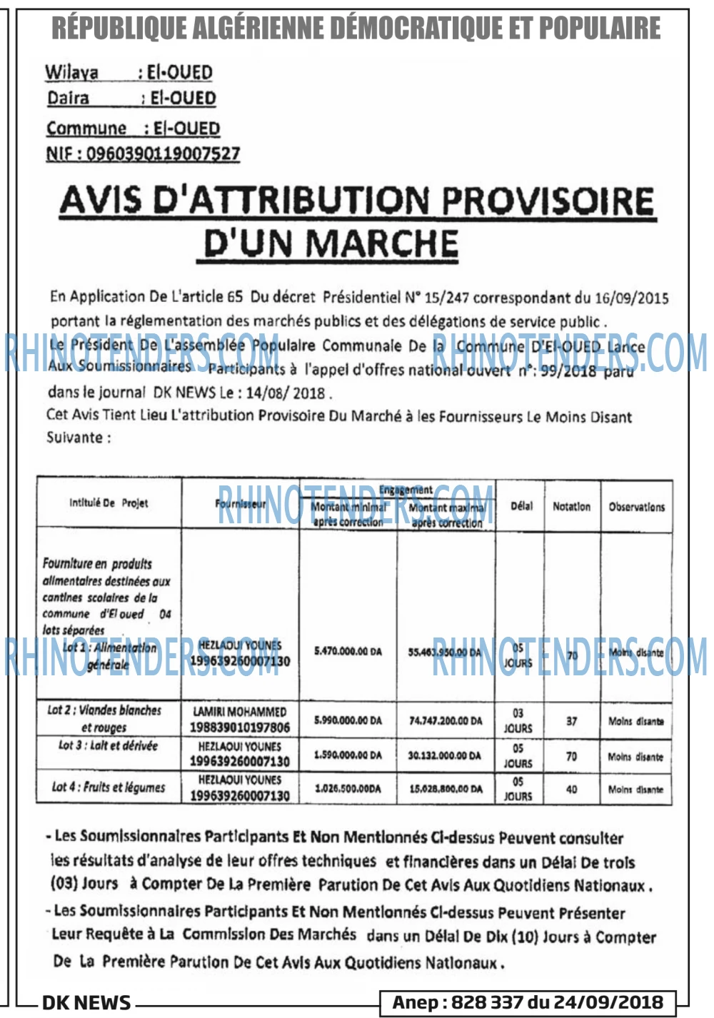 LA DEPECHE DE KABYLIE