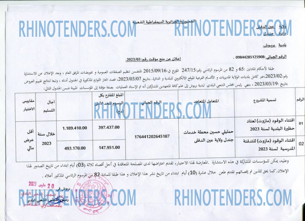 Rhinotenders