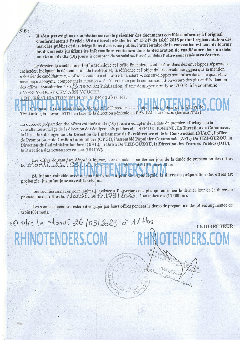 Rhinotenders