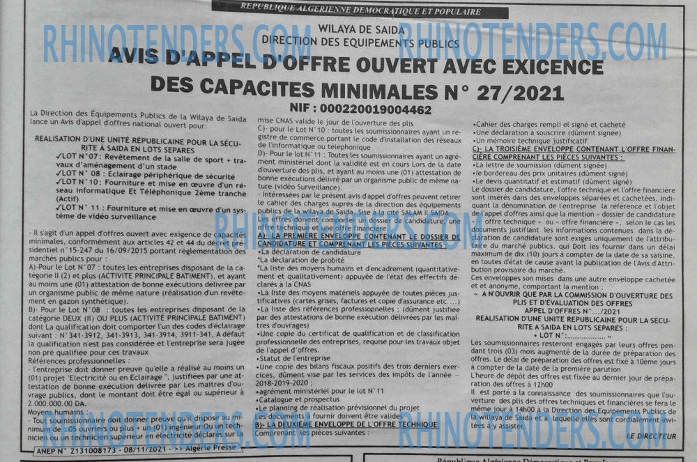 ALGERIE PRESSE