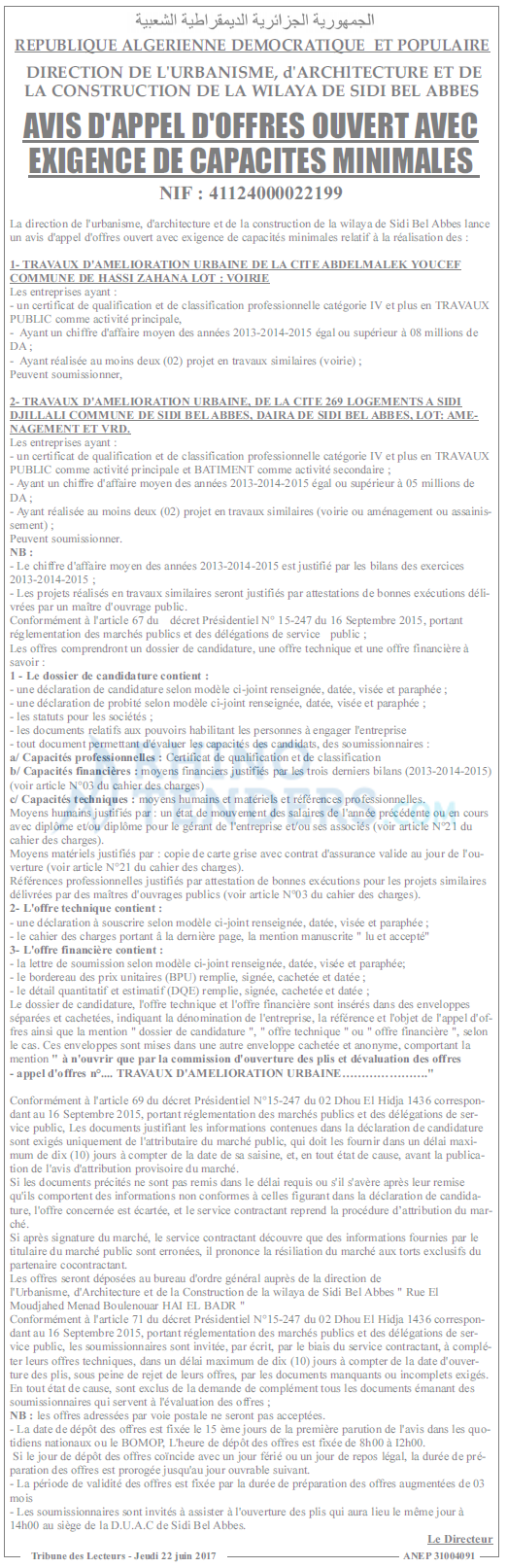 TRIBUNE DES LECTEURS