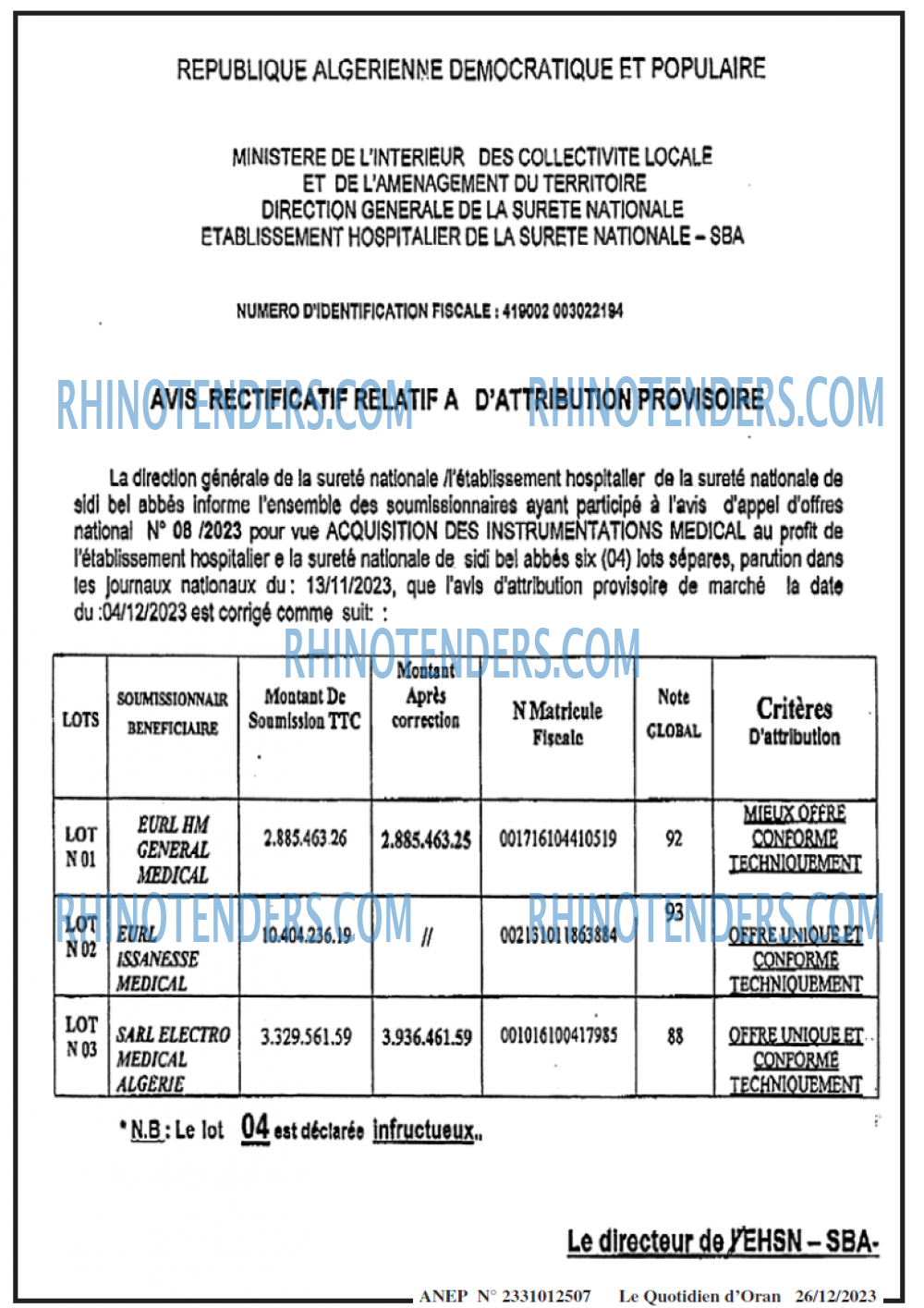 Le Quotidien d'Oran