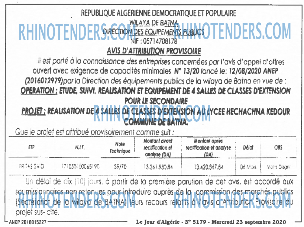 Le Jour d'Algérie
