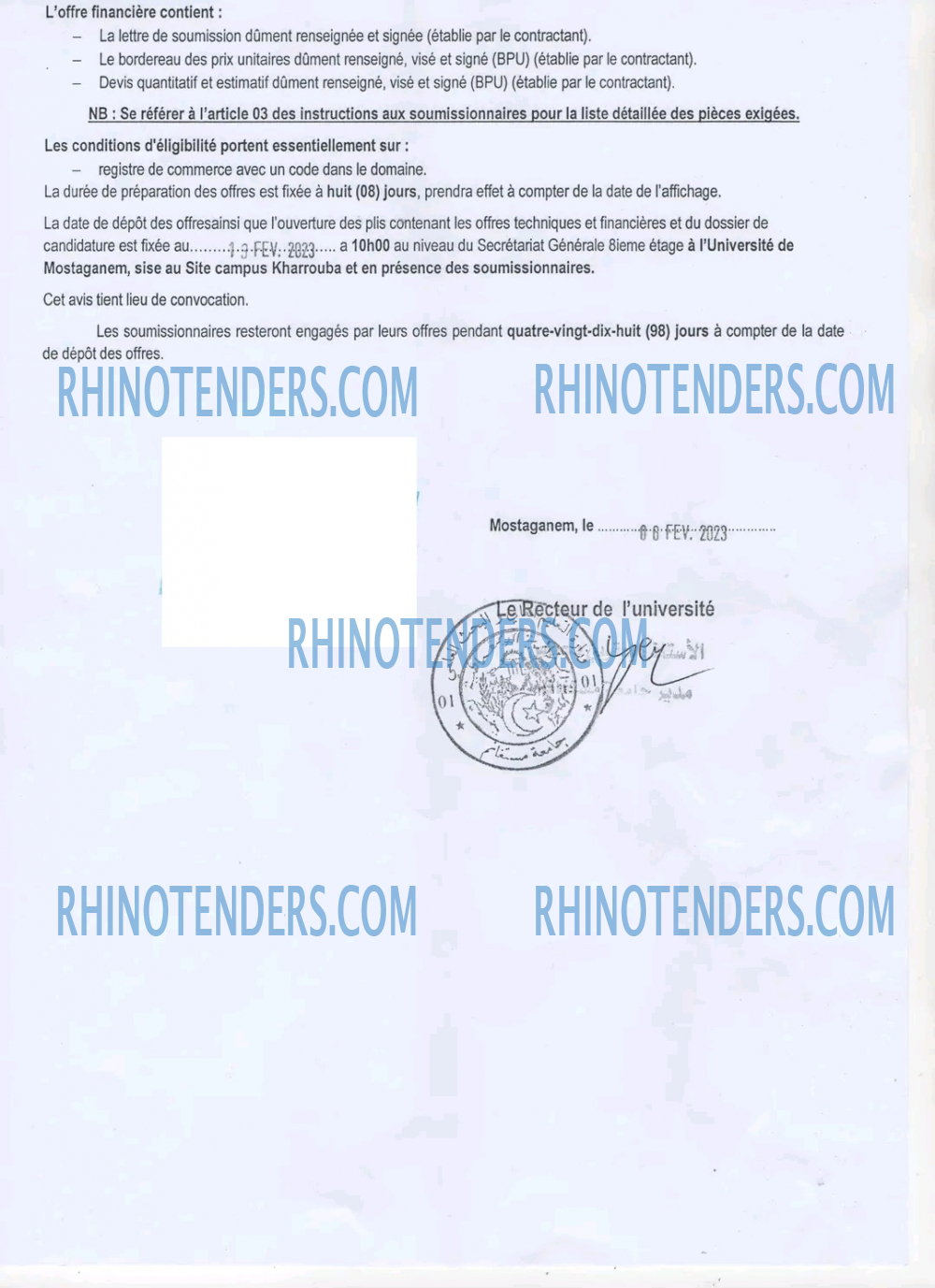 Rhinotenders