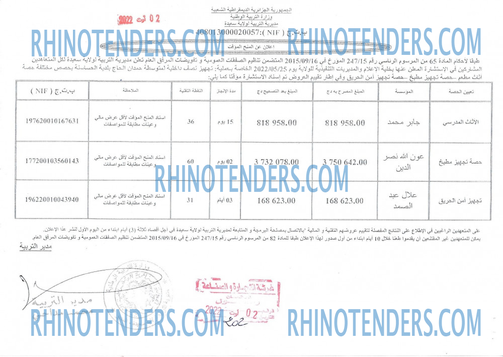 Rhinotenders