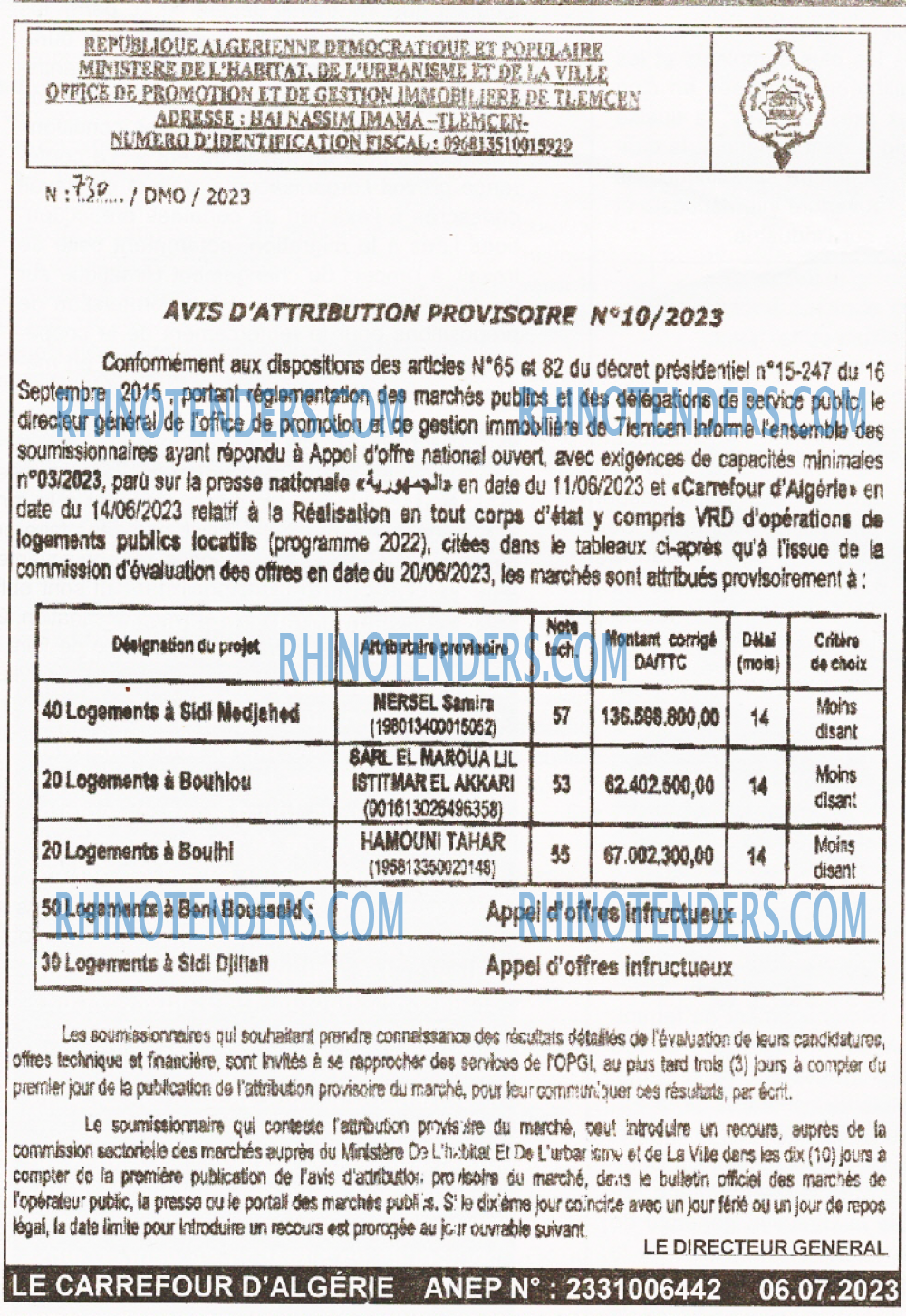Le Carrefour d'Algérie