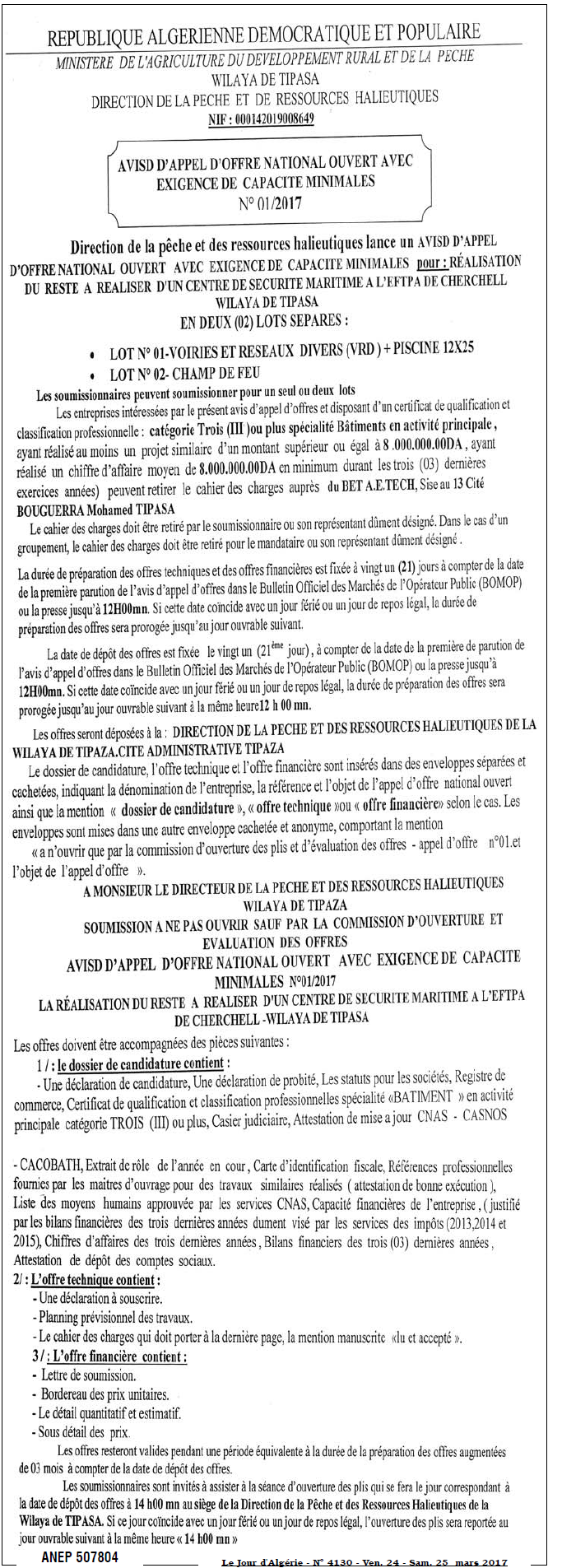 Le Jour d'Algérie