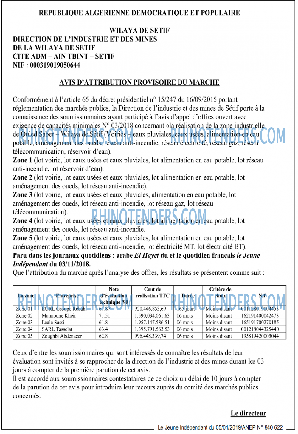 Jeune Independant