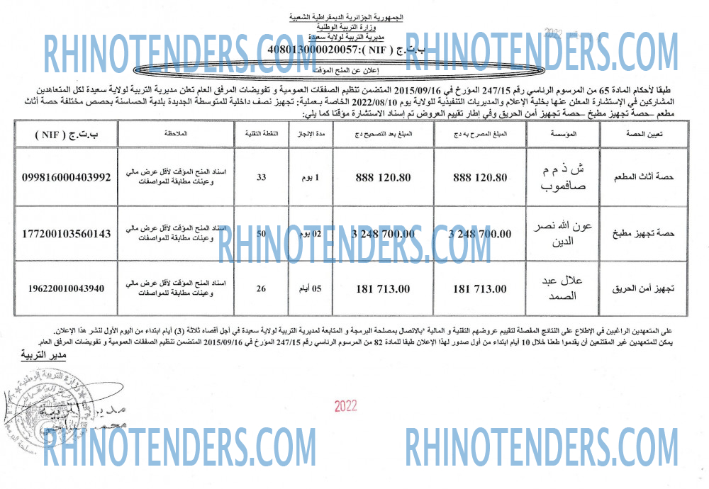 Rhinotenders