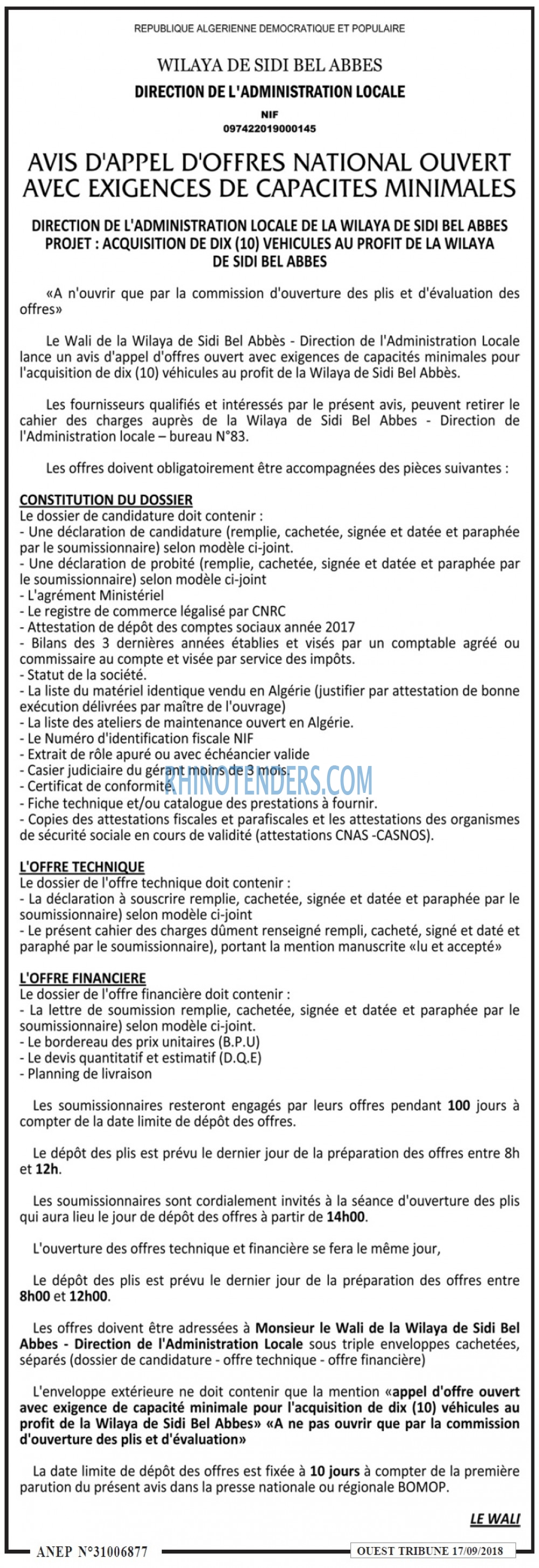ouest TRIBUNE