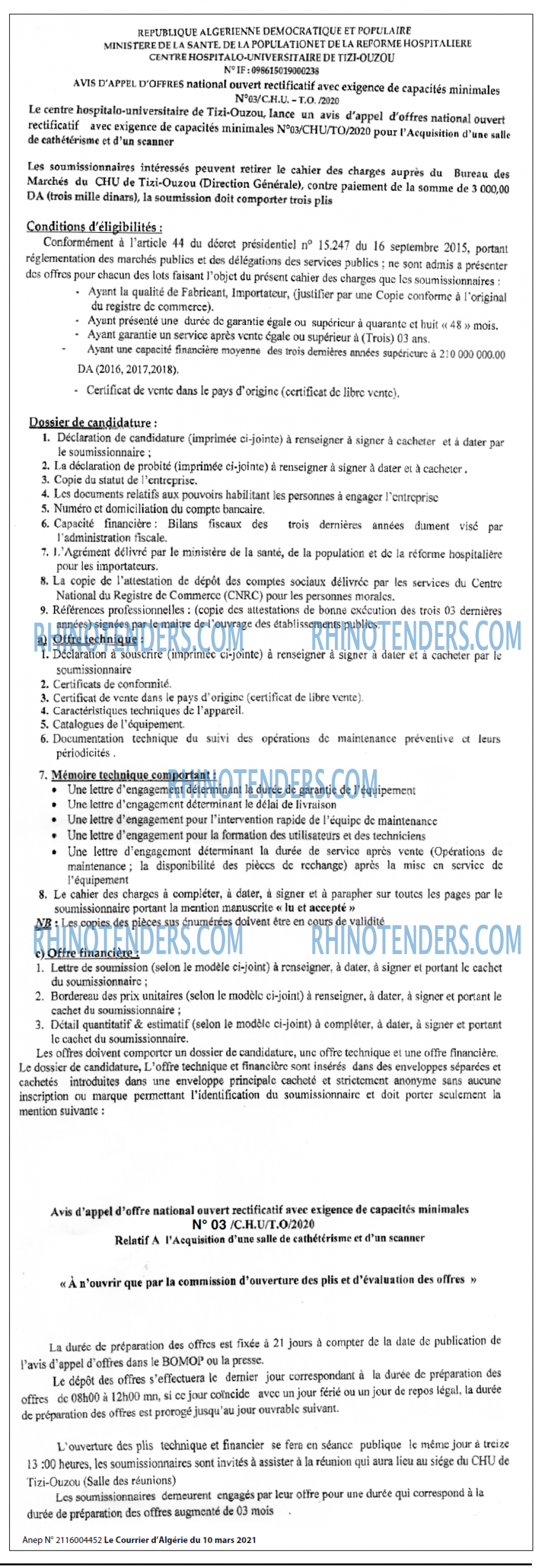 Le Courrier d'Algerie