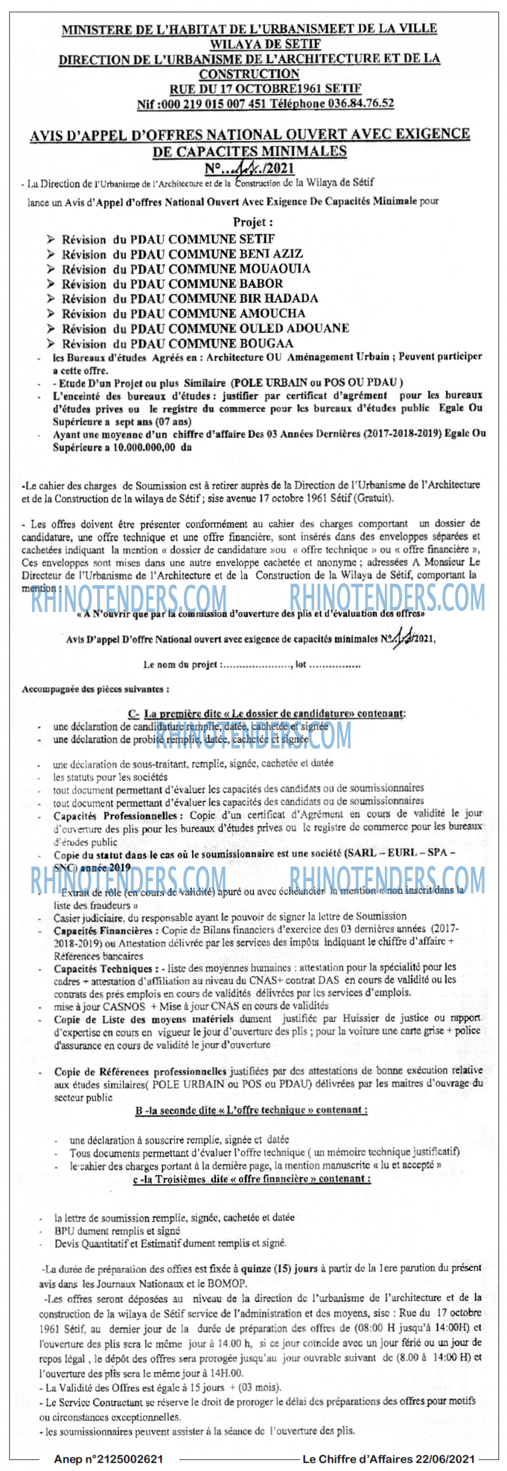 Le Chiffre d'Affaires