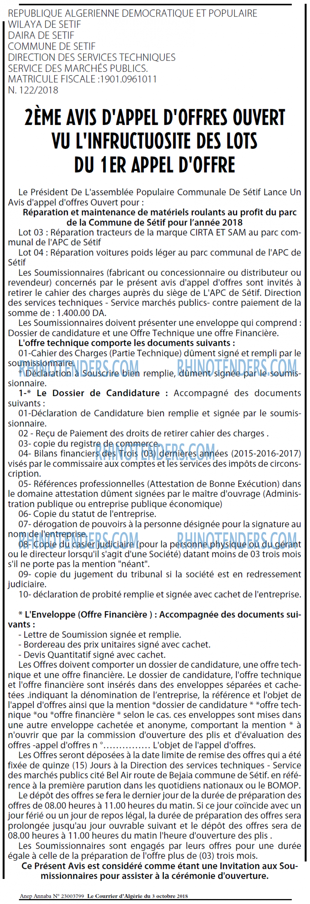 Le Courrier d'Algerie