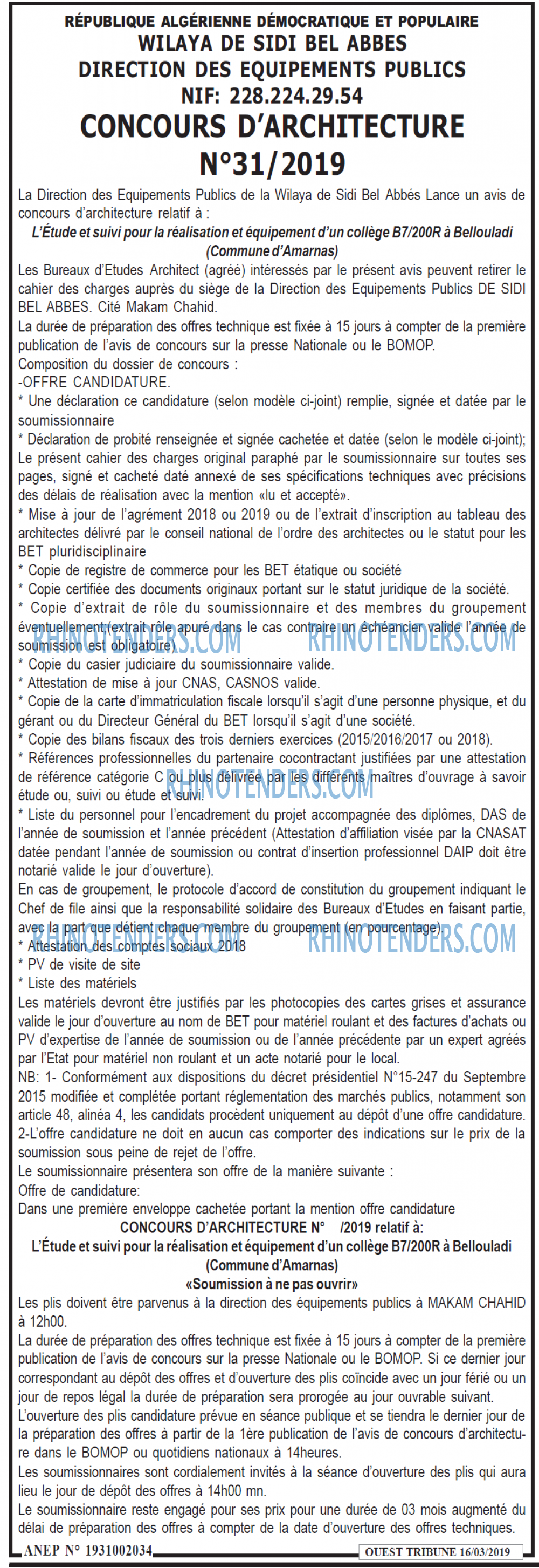 ouest TRIBUNE