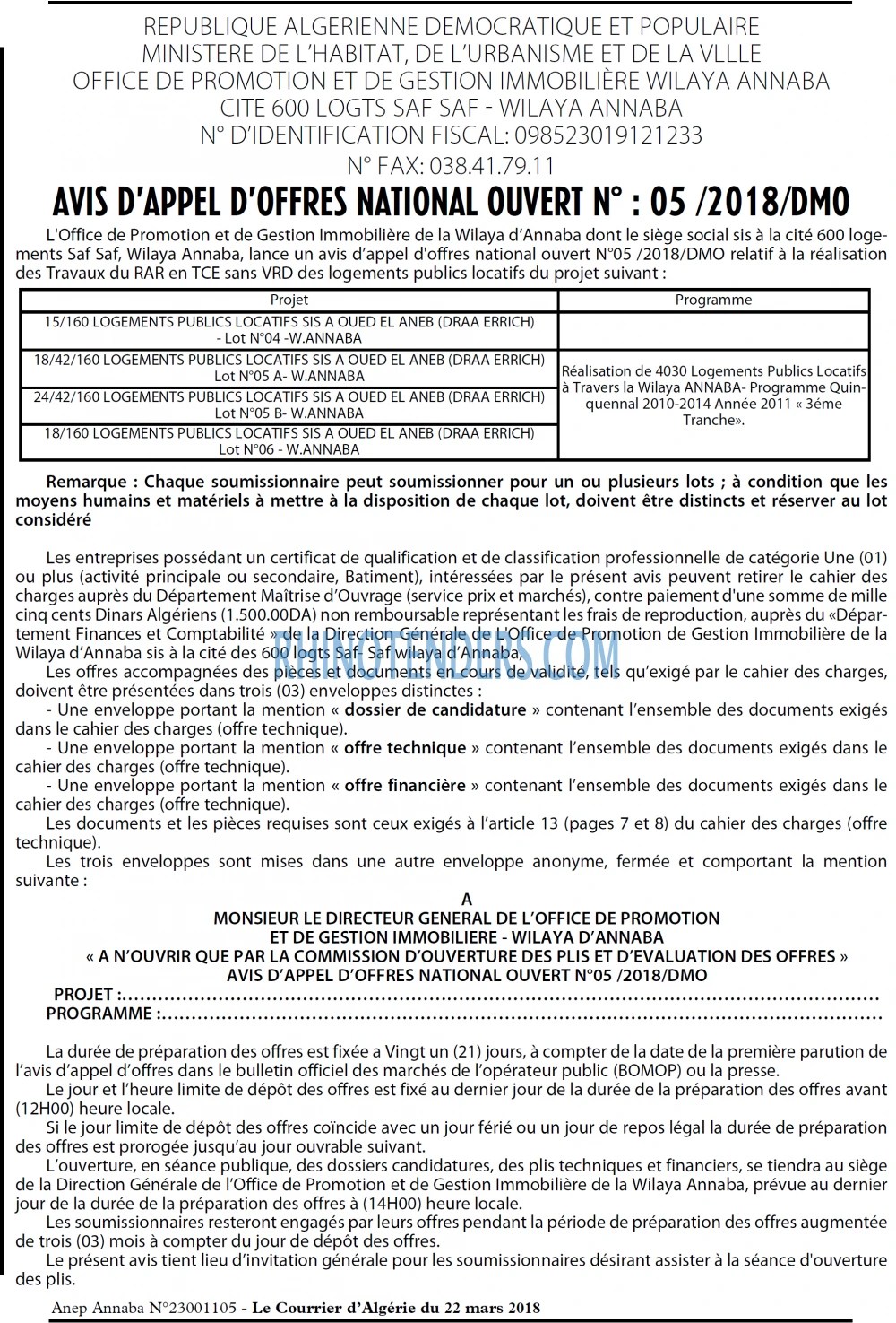 Le Courrier d'Algerie