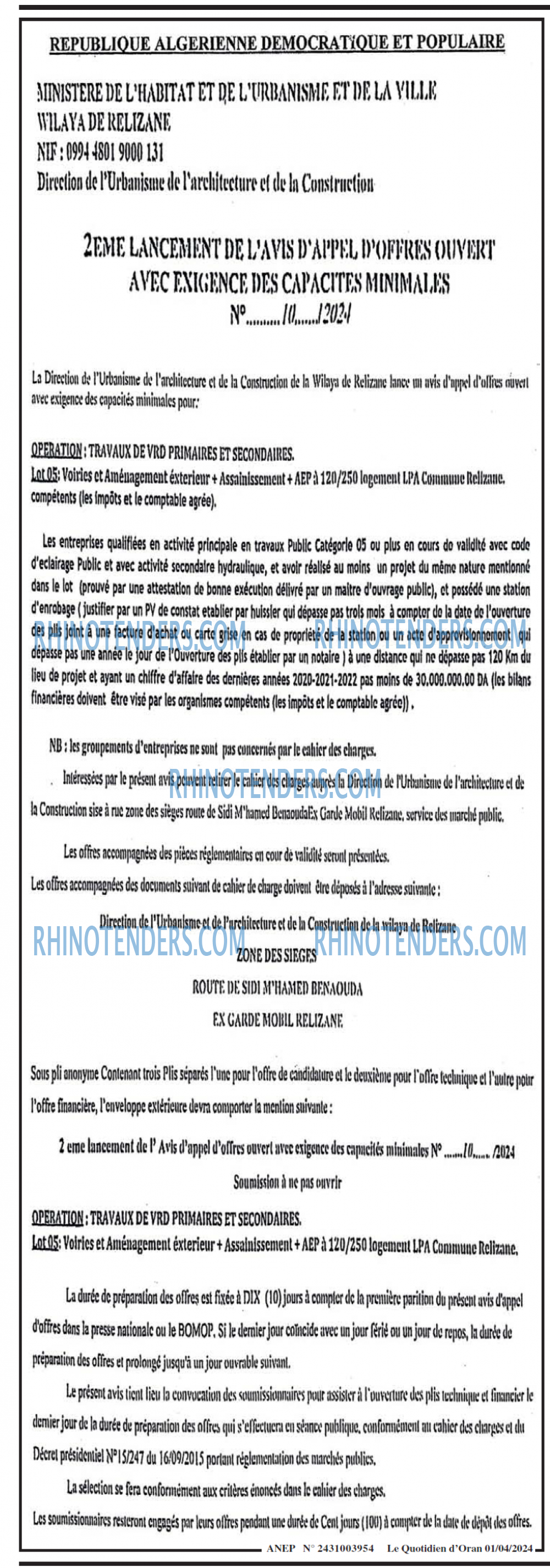Le Quotidien d'Oran