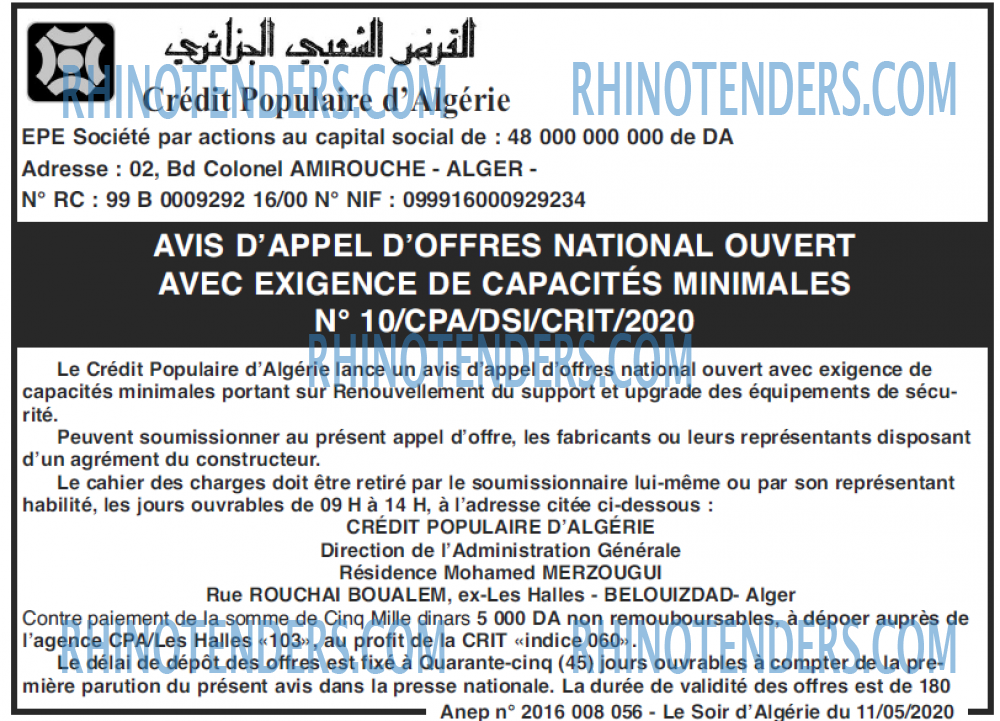 LE SOIR D'ALGERIE