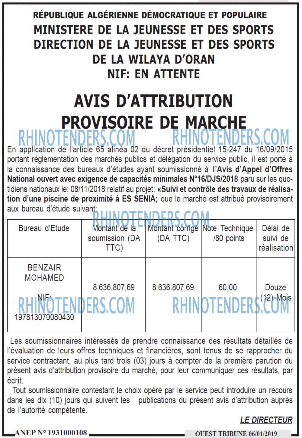 ouest TRIBUNE