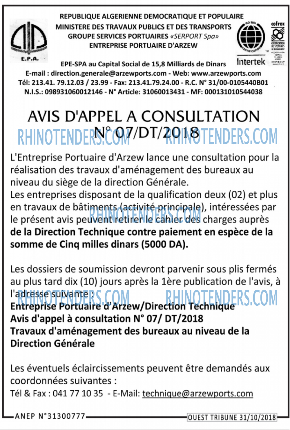 ouest TRIBUNE