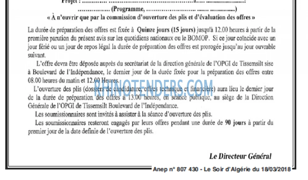 LE SOIR D'ALGERIE