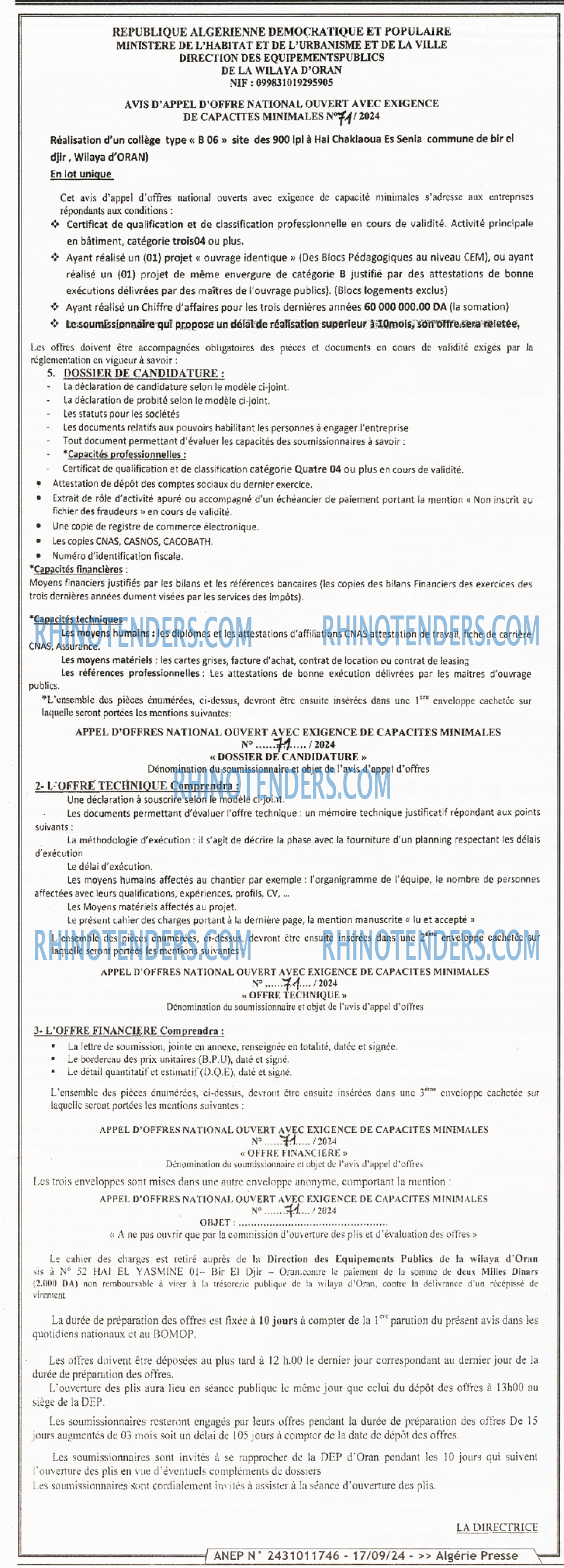 ALGERIE PRESSE