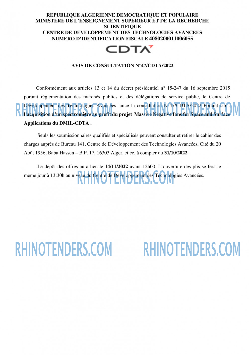 Rhinotenders