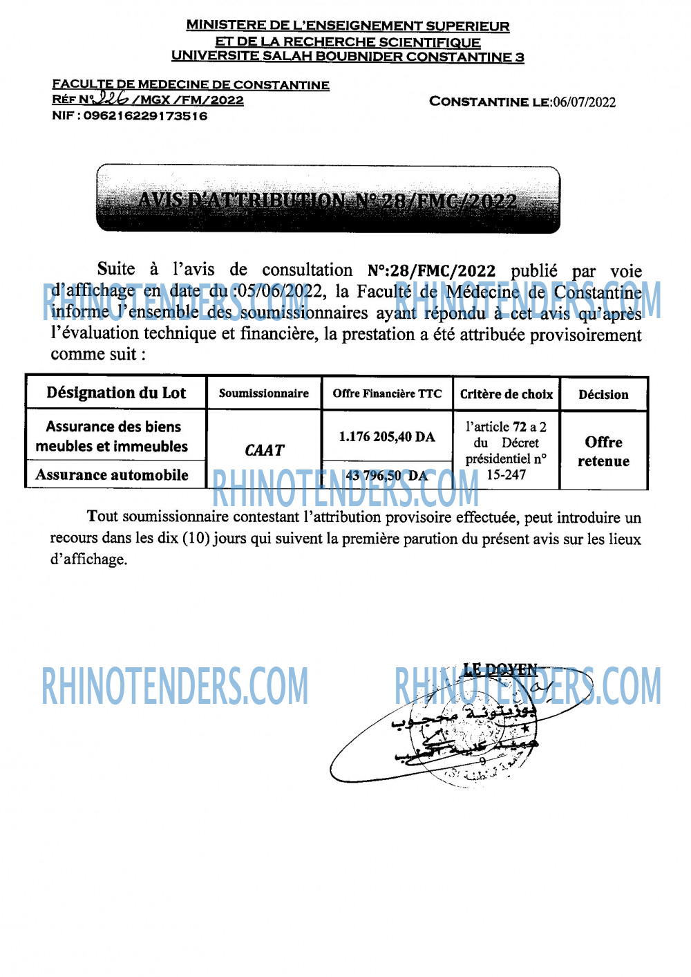 Rhinotenders