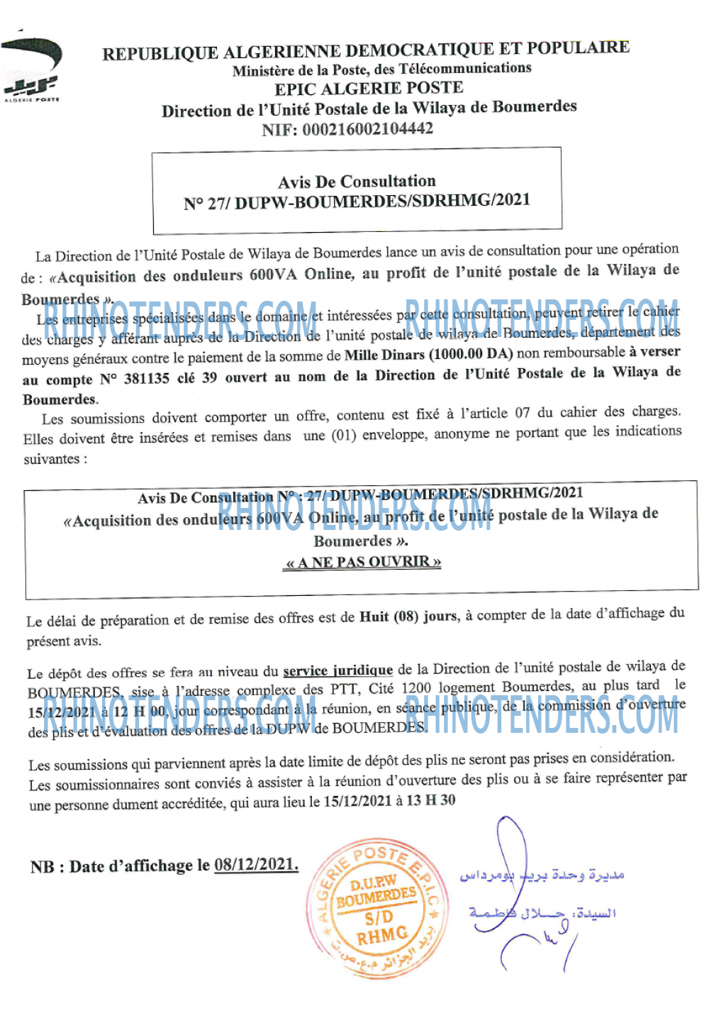 Algérie Poste