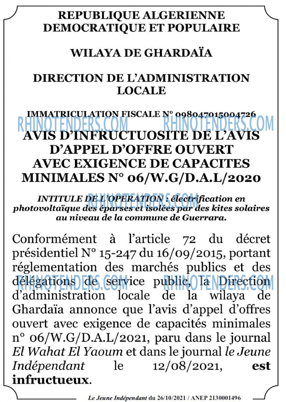 Jeune Independant