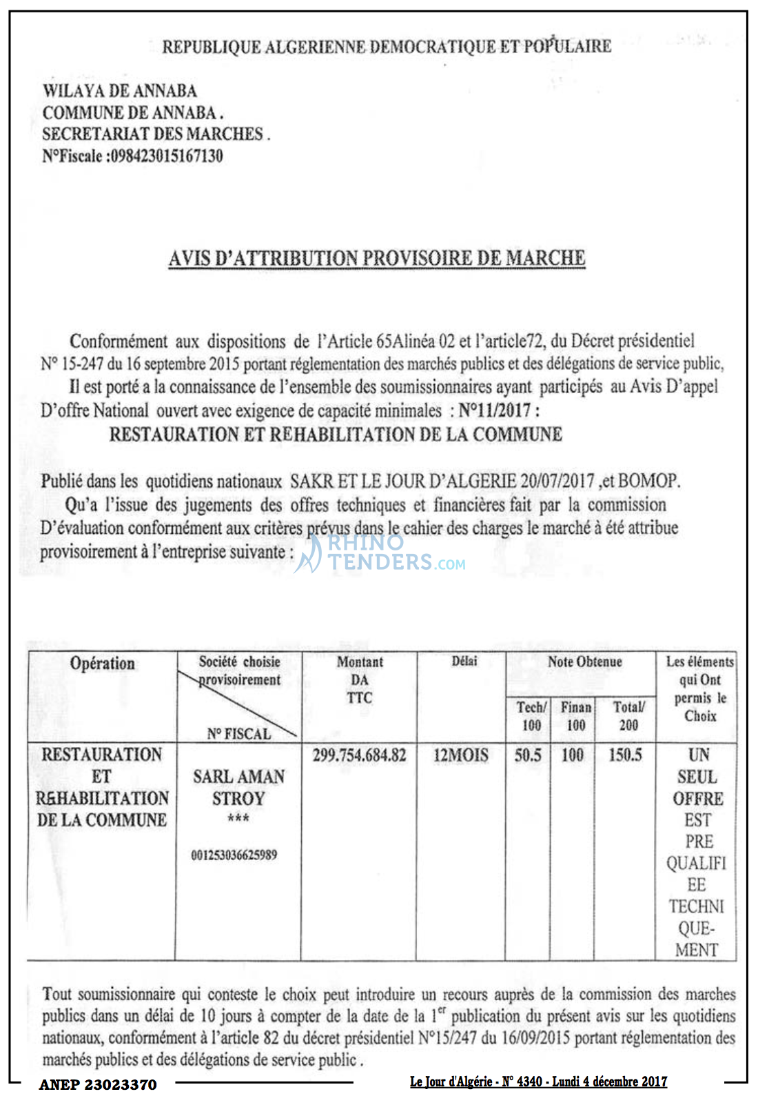 Le Jour d'Algérie