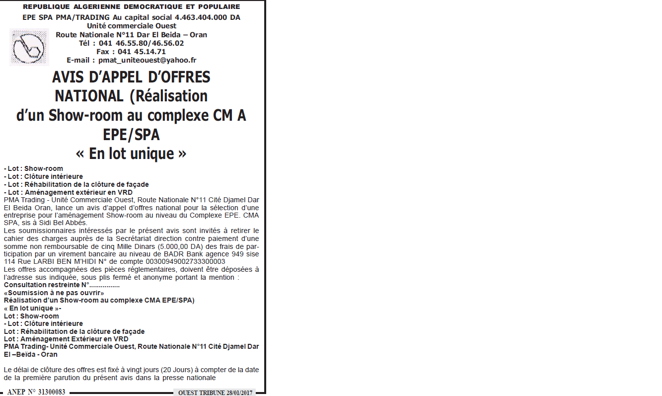 ouest TRIBUNE