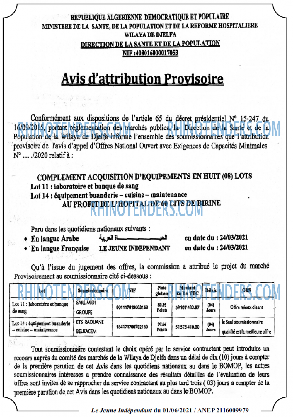 Jeune Independant