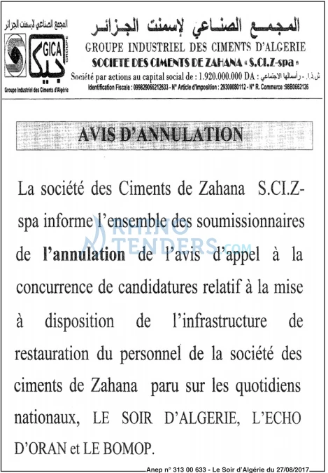 LE SOIR D'ALGERIE