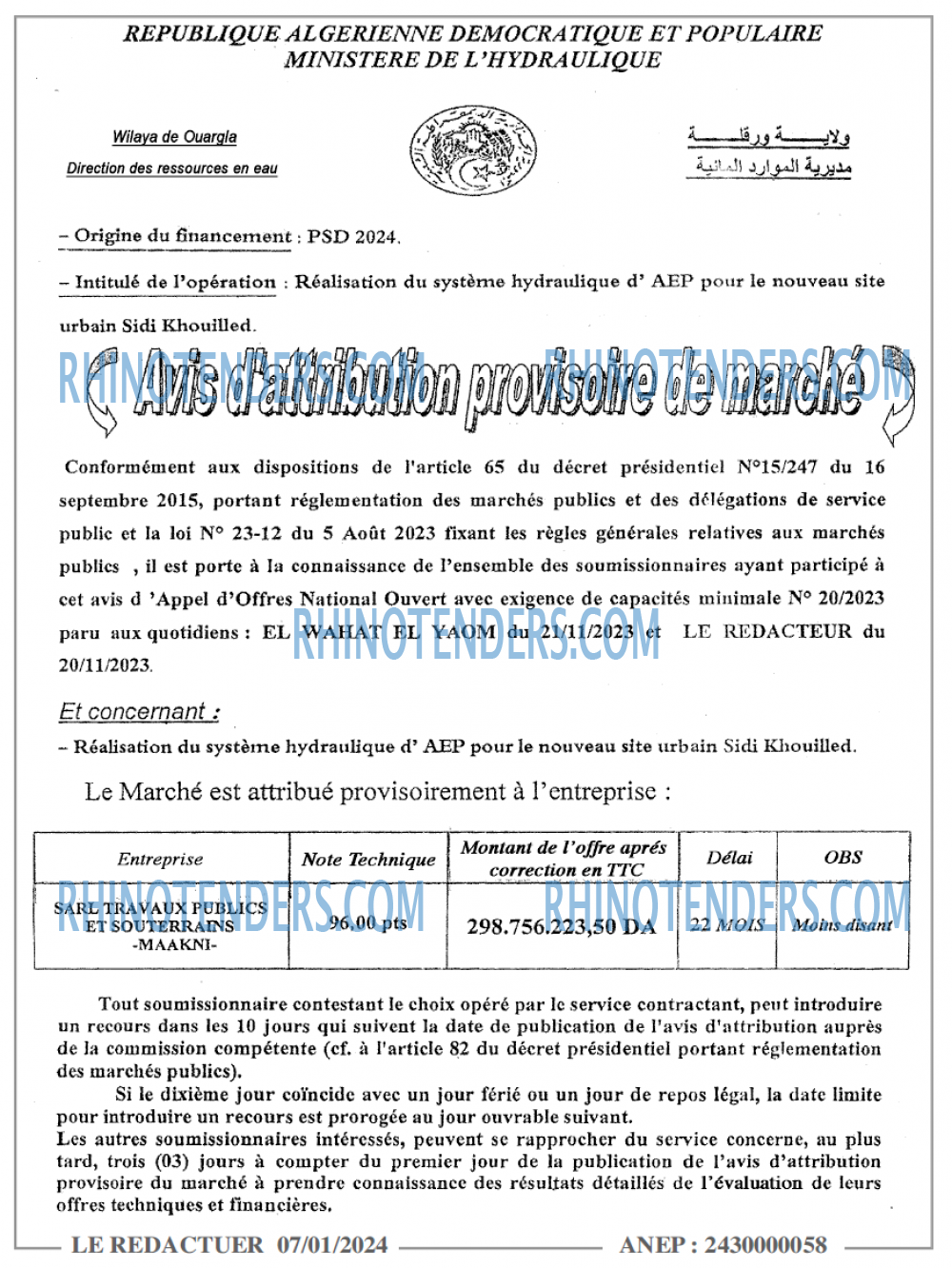 LE REDACTEUR