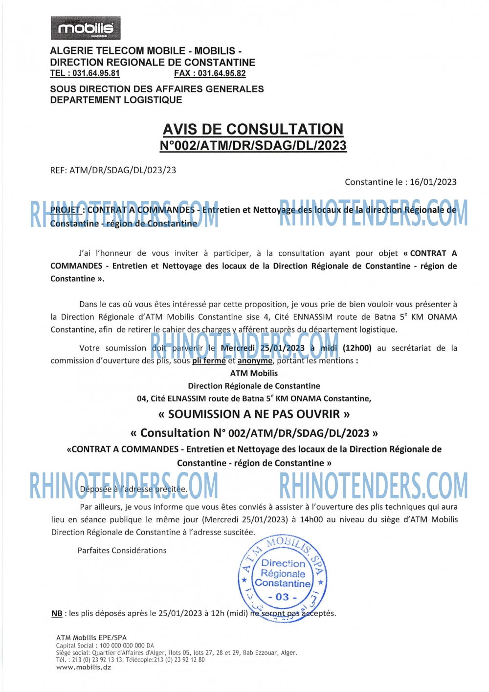 Rhinotenders