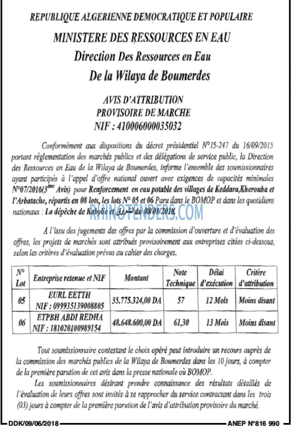 LA DEPECHE DE KABYLIE