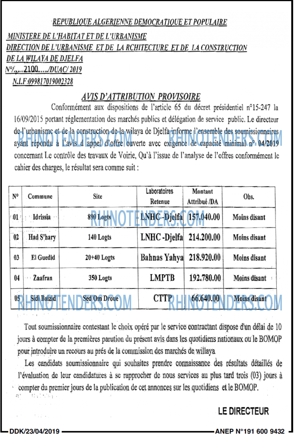 LA DEPECHE DE KABYLIE