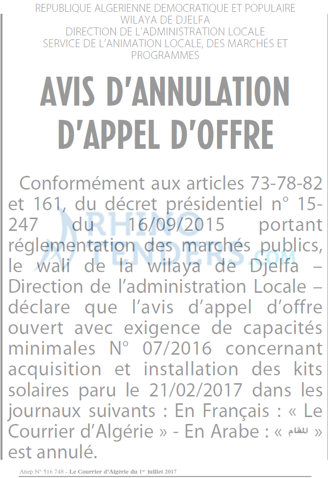 Le Courrier d'Algerie