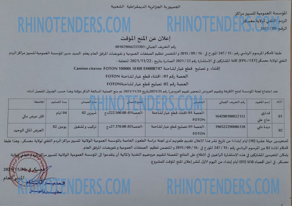 Rhinotenders
