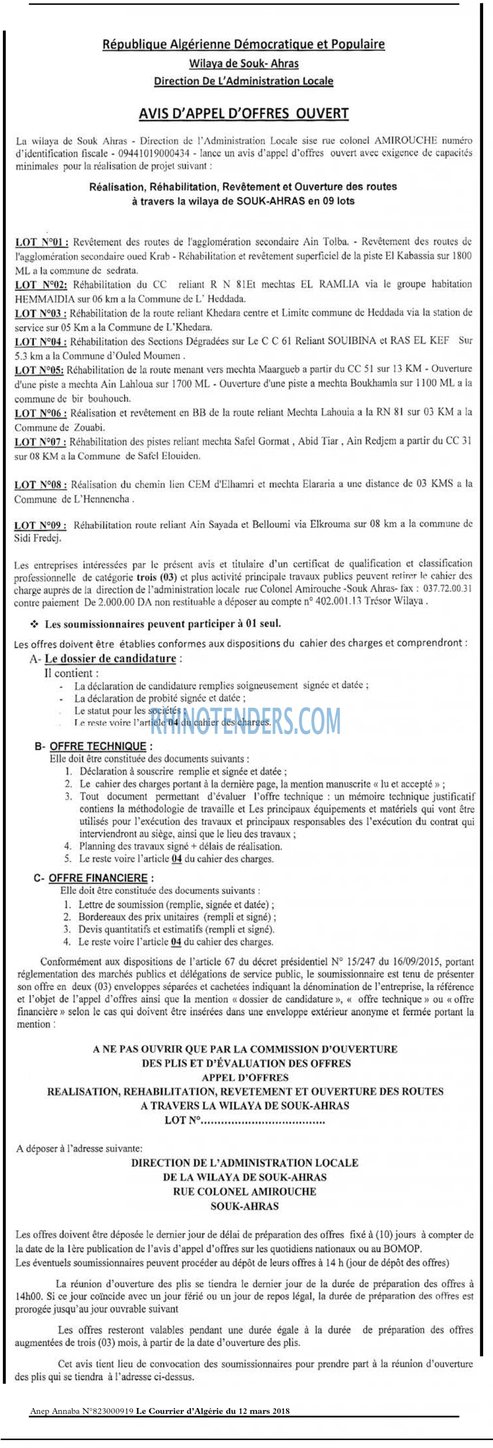 Le Courrier d'Algerie