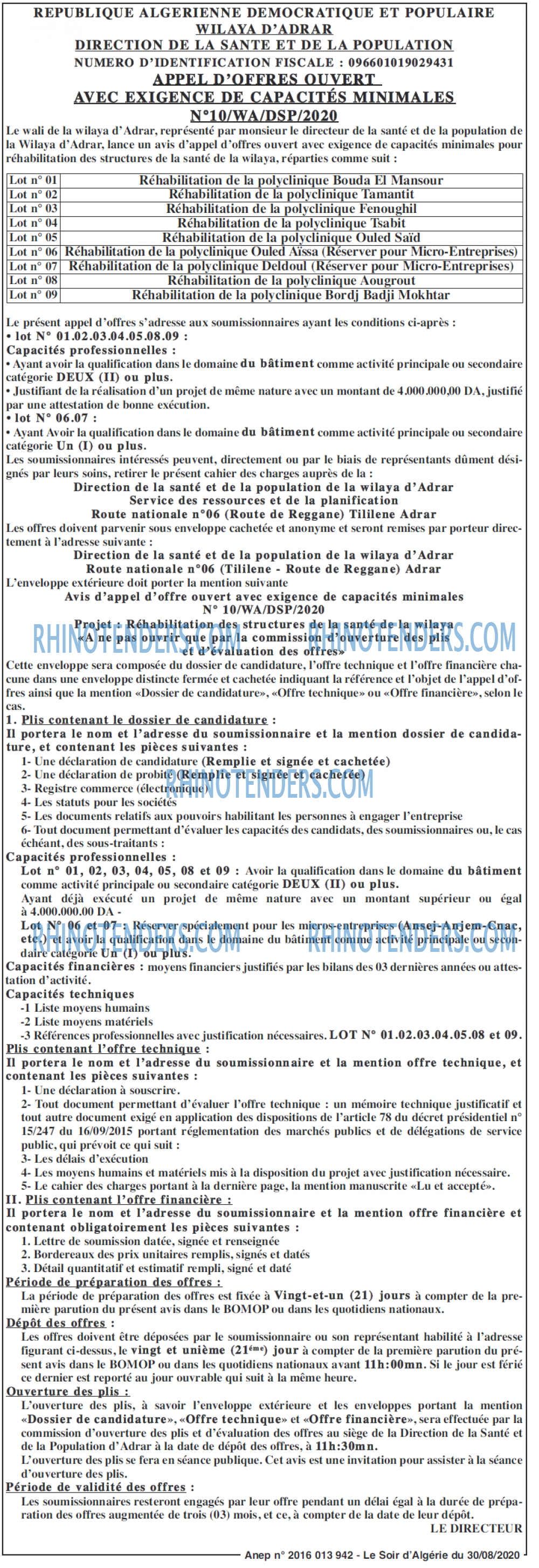 LE SOIR D'ALGERIE