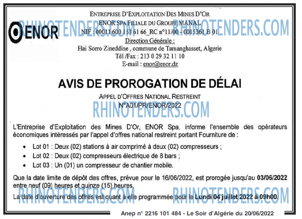 LE SOIR D'ALGERIE