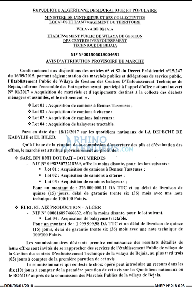 LA DEPECHE DE KABYLIE