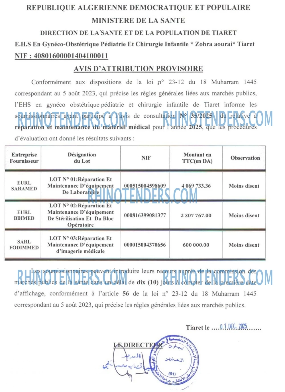 Rhinotenders