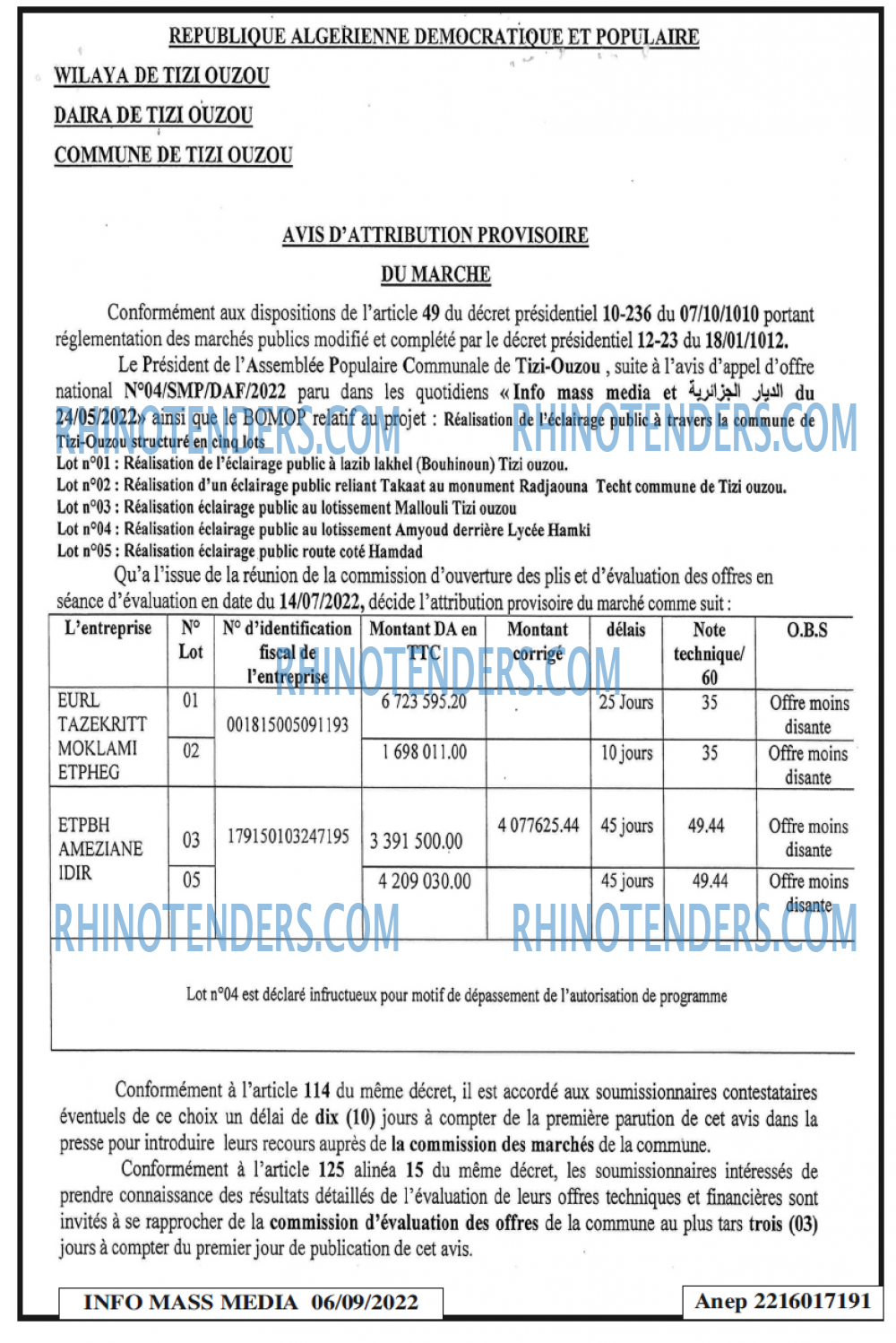 Infos Mass Media
